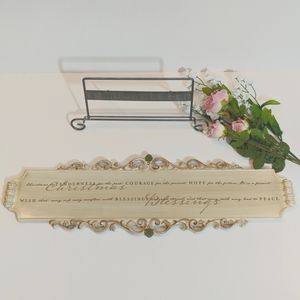 🎄 Christmas blessings plaque w/stand. Beautiful!